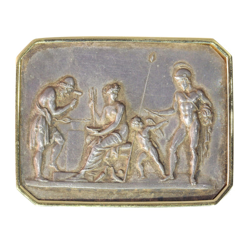 Broche Broche antique en or et plaqué or Vénus, Mars et Vulcain de Thorvaldsen 58 Facettes 19352-0081