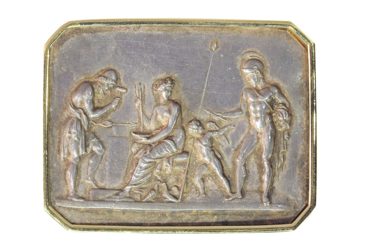 Broche Broche antique en or et plaqué or Vénus, Mars et Vulcain de Thorvaldsen 58 Facettes 19352-0081