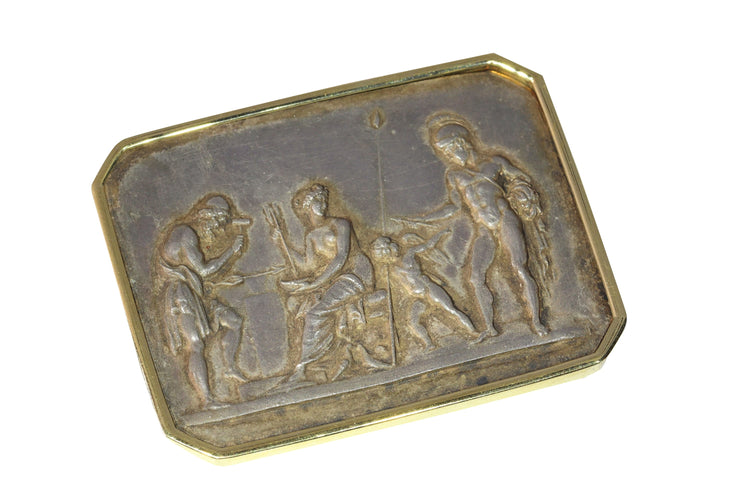 Broche Broche antique en or et plaqué or Vénus, Mars et Vulcain de Thorvaldsen 58 Facettes 19352-0081