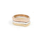Bague 54 Bague Or blanc, Or jaune, Or rose 58 Facettes 1943849CN