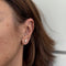 Boucles d'oreilles Boucles d’oreilles point lumière en or jaune 18 carats et diamants 0,76 ct 58 Facettes 19444