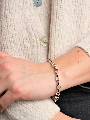 Bracelet Bracelet gourmette en or blanc 18 carats 58 Facettes 1949691CN