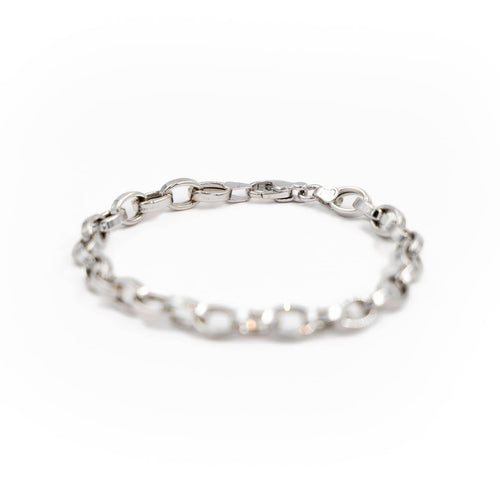 Bracelet Bracelet gourmette en or blanc 18 carats 58 Facettes 1949691CN