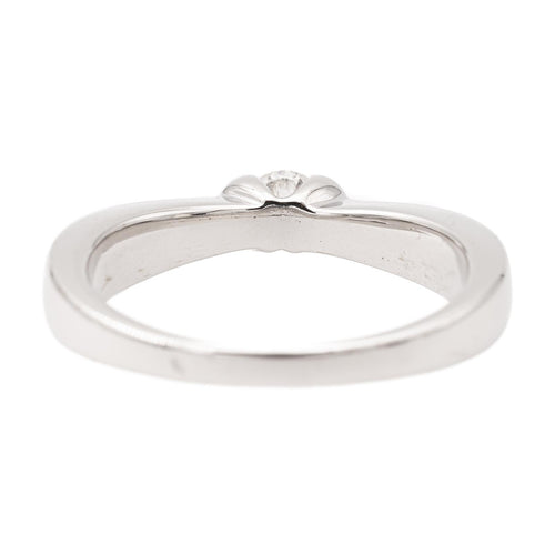 Bague 53 Balmain - Bague solitaire en or blanc 18 carats et diamant 58 Facettes 1950052CN