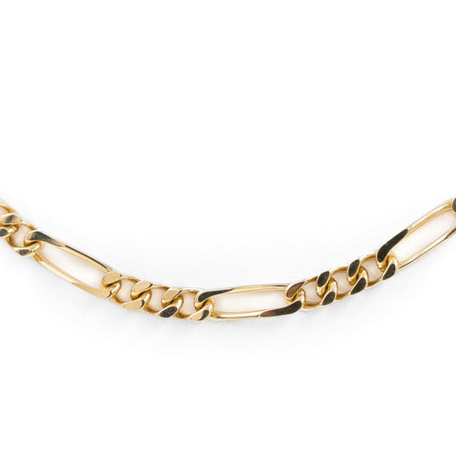 Collier Collier maille Figaro en or jaune 18 carats 58 Facettes 1963710CN