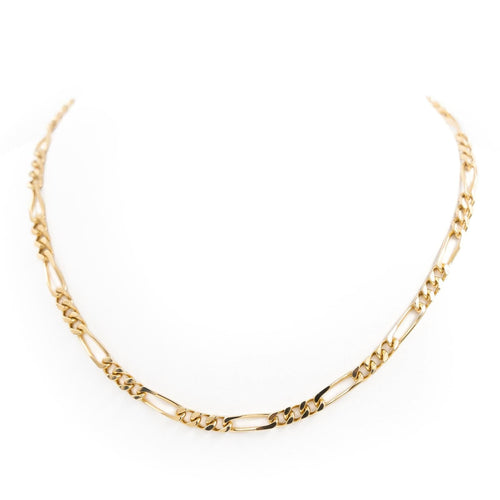 Collier Collier maille Figaro en or jaune 18 carats 58 Facettes 1963710CN