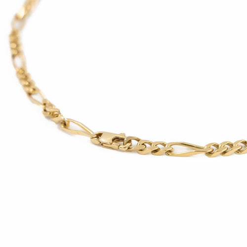 Collier Collier maille Figaro en or jaune 18 carats 58 Facettes 1963710CN