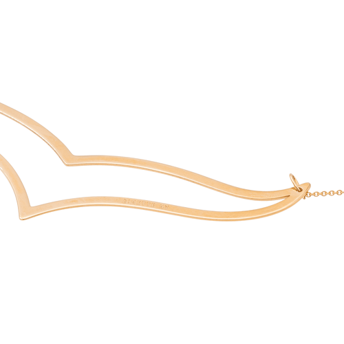 Collier Ginette NY Wise - Collier en or rose 18 carats motif ailes 58 Facettes 1964453CN