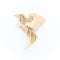 Broche Broche oiseau filigrané en or jaune 18 carats 58 Facettes 1969280CN