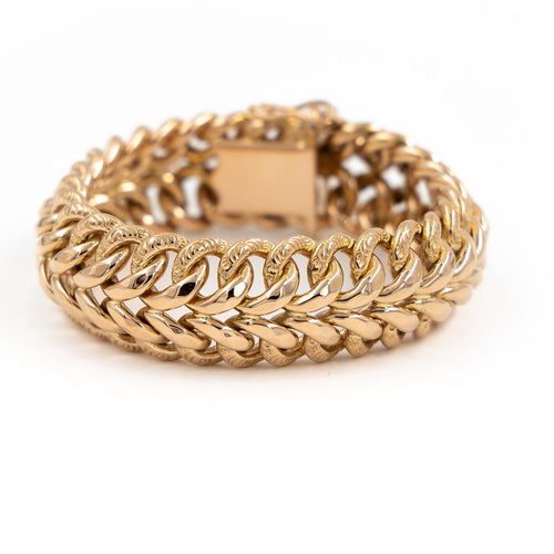 Bracelet Bracelet maille américaine en or rose 18 carats 58 Facettes 1969288CN