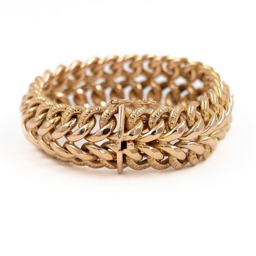 Bracelet Bracelet Maille américaine Or rose 58 Facettes 1969288CN
