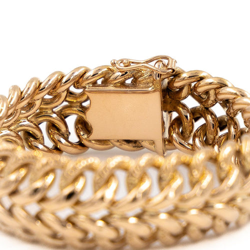 Bracelet Bracelet maille américaine en or rose 18 carats 58 Facettes 1969288CN