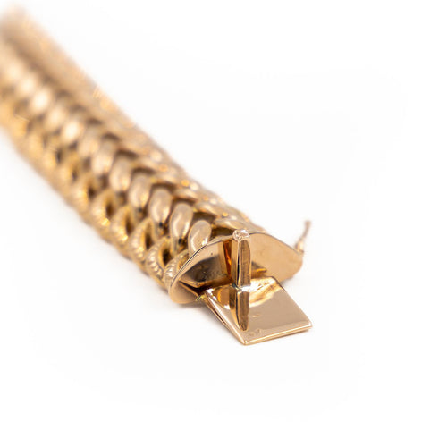 Bracelet Bracelet maille américaine en or rose 18 carats 58 Facettes 1969288CN