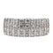 Bague 54 Bague en or blanc 18 carats pavée de diamants 58 Facettes 1969291CN