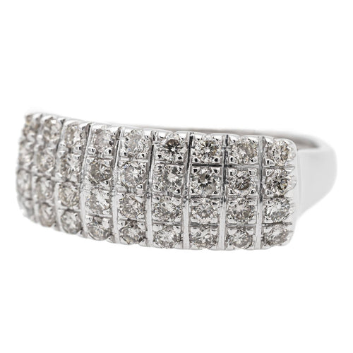Bague 54 Bague Or blanc Diamant 58 Facettes 1969291CN