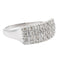 Bague 54 Bague en or blanc 18 carats pavée de diamants 58 Facettes 1969291CN