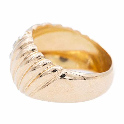 Bague 51 Bague en or jaune 18 carats et diamants 0,42 ct 58 Facettes 1980541CN