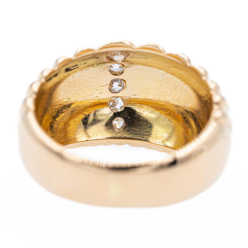 Bague 51 Bague en or jaune 18 carats et diamants 0,42 ct 58 Facettes 1980541CN