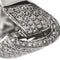 Bague 55 Bague Onde - Bague en or blanc 18 ct et diamants 58 Facettes 19851