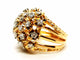Bague 49 Bague cocktail en or jaune 18 carats et diamants 58 Facettes 1986228CN