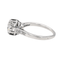 Bague 57 Bague Solitaire Platine, Or blanc Diamant 58 Facettes 1986229CN