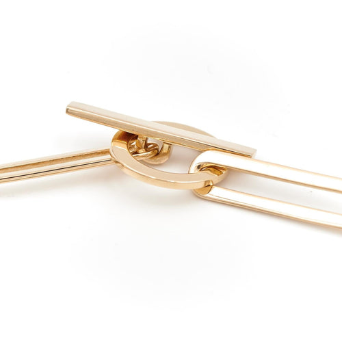 Collier Collier à grands maillons ovales en or jaune 18 carats 58 Facettes 1987601CN