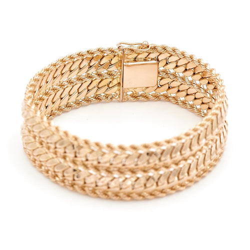 Bracelet Bracelet maille gourmette torsadée en or jaune 18 carats 58 Facettes 1987725CN