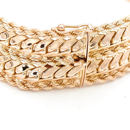Bracelet Bracelet maille gourmette torsadée en or jaune 18 carats 58 Facettes 1987725CN