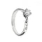 Bague 52 Bague solitaire - Diamant 0,50 ct en or blanc 18 kt 58 Facettes 19941