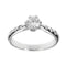 Bague 52 Bague solitaire - Diamant 0,50 ct en or blanc 18 kt 58 Facettes 19941