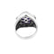 Bague 56 Bague en or blanc 18 ct avec iolite et diamants 58 Facettes 19954