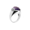 Bague 56 Bague en or blanc 18 ct avec iolite et diamants 58 Facettes 19954