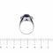 Bague 56 Bague en or blanc 18 ct avec iolite et diamants 58 Facettes 19954