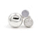 Bague 49 Bague trilogie en or blanc 18 carats, diamants et calcédoine 58 Facettes 1996141CN