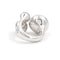 Bague 49 Bague Or blanc Diamant, Calcédoine 58 Facettes 1996141CN