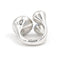 Bague 49 Bague Or blanc Diamant, Calcédoine 58 Facettes 1996141CN