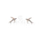 Boucles d'oreilles Boucles d'oreilles hirondelles en or blanc 18k 58 Facettes 47299474