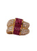 Bague Bague ondulée Or jaune Rubis et Diamants 58 Facettes RNG0016