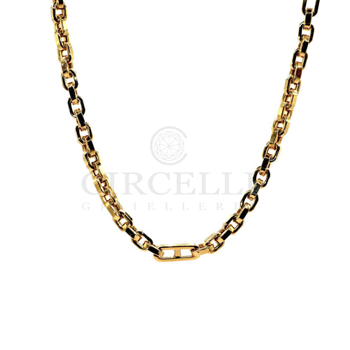 Collier Collier chaîne à maillons carrés en or jaune 18k 50 cm 58 Facettes 47211292