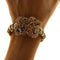 Bracelet Bracelet rigide - Bracelet vintage en or jaune 18 ct, saphirs et diamants 58 Facettes G3794