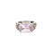 Bague 51 Bague sertie d’améthyste en or blanc 18 carats et diamants 58 Facettes BO/240023