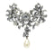Broche Broche géorgienne en argent, diamants taille rose et perle, vers 1740 58 Facettes 20169-0046