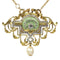 Collier Belle Époque - Collier et broche en or jaune 18K, platine, diamants et perles 58 Facettes 20198-0036