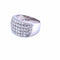 Bague 55 Bague pavée de diamants en or blanc 18 carats 58 Facettes A46