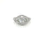 Bague 56 Bague Art déco en or blanc 18 carats et diamants 2,45 ct 58 Facettes