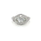 Bague 56 Bague Art déco en or blanc 18 carats et diamants 2,45 ct 58 Facettes