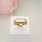 Bague 55 Bague en or jaune 750 avec diamants baguette et brillants 58 Facettes 2668