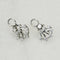 Boucles d'oreilles Boucles d’oreilles en or blanc 14 carats avec diamants 58 Facettes 2822