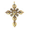 Pendentif Pendentif croix géorgien en or jaune 18K et diamants, vers 1720 58 Facettes 20237-0121
