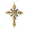 Pendentif Pendentif croix géorgien en or jaune 18K et diamants, vers 1720 58 Facettes 20237-0121